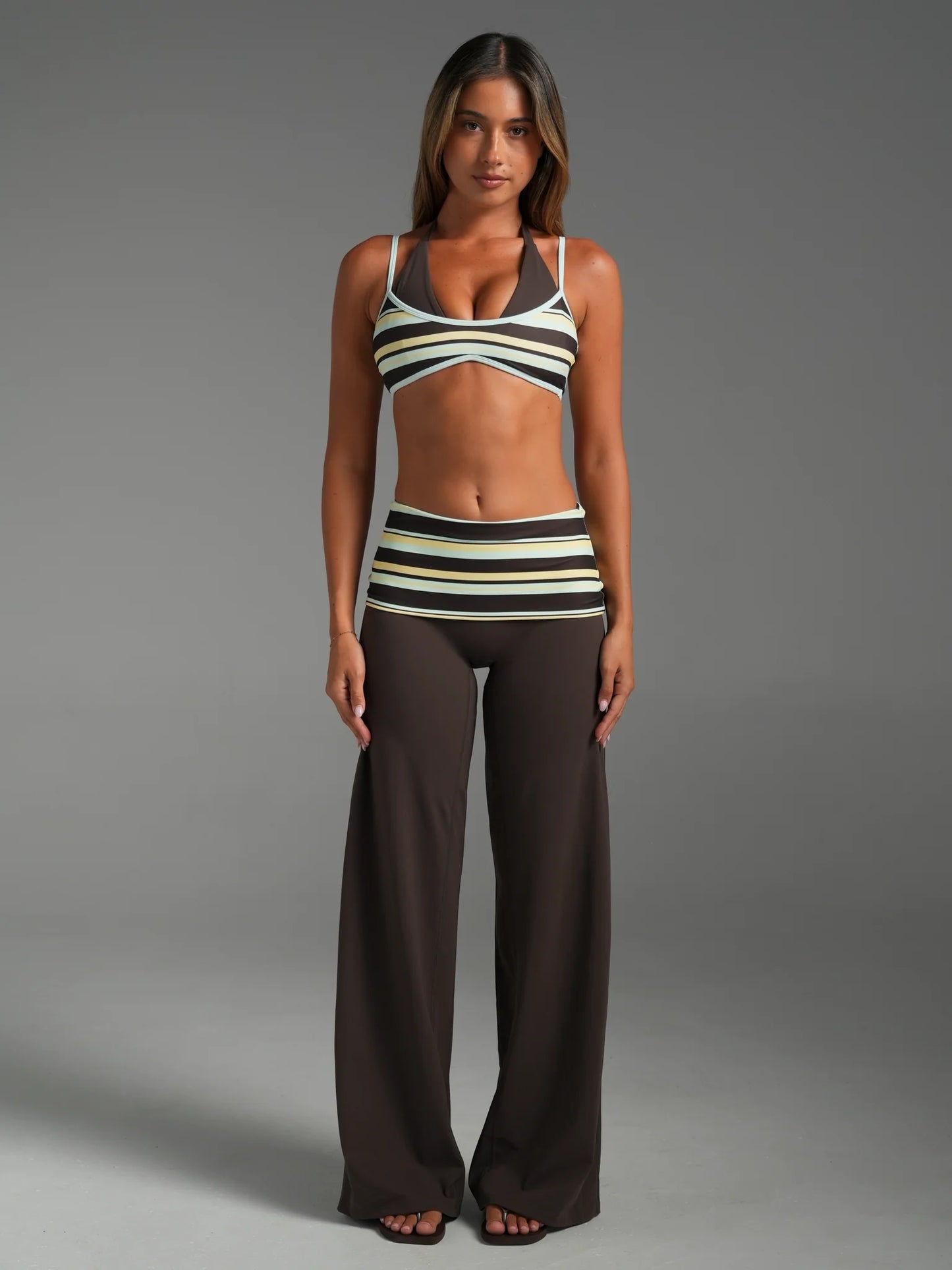 Paradise Stripe Top & Pants Set