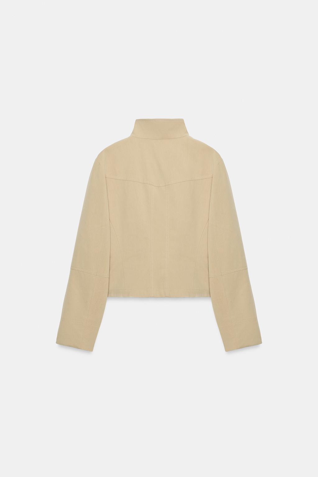 High-Collar Pocket Jacket