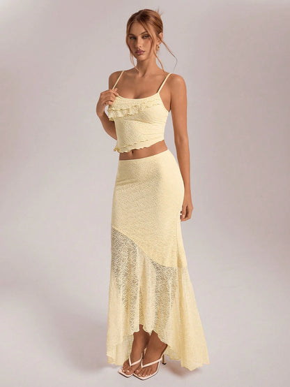 Ruffle Trim Mermaid Set