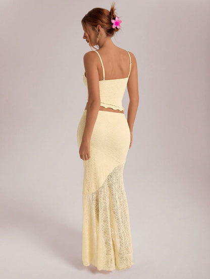 Ruffle Trim Mermaid Set