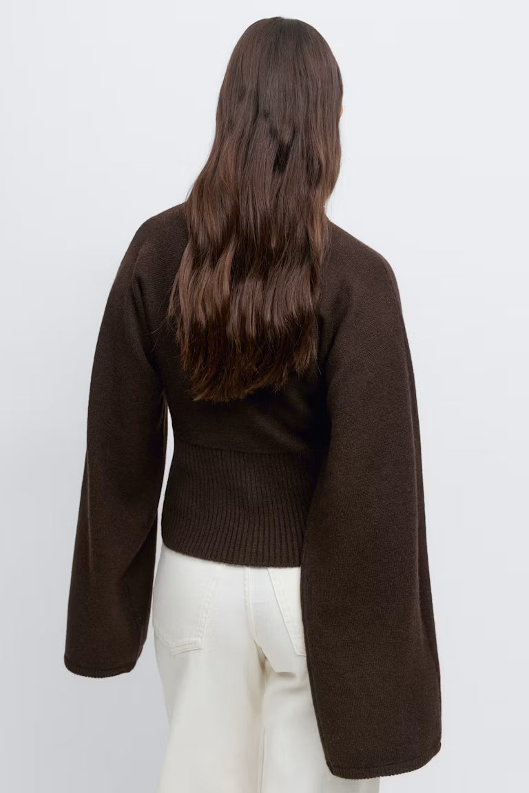 Fitted Waist Knitted Cardigan