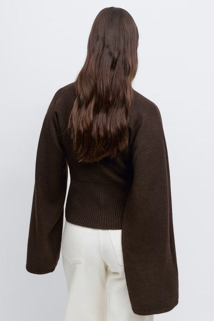 Fitted Waist Knitted Cardigan