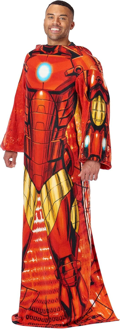 Super Hero Throw Adult Silk Touch Blanket with Sleeves