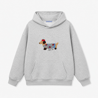 Cartoon Dachshund Hoodie And Sweatpants
