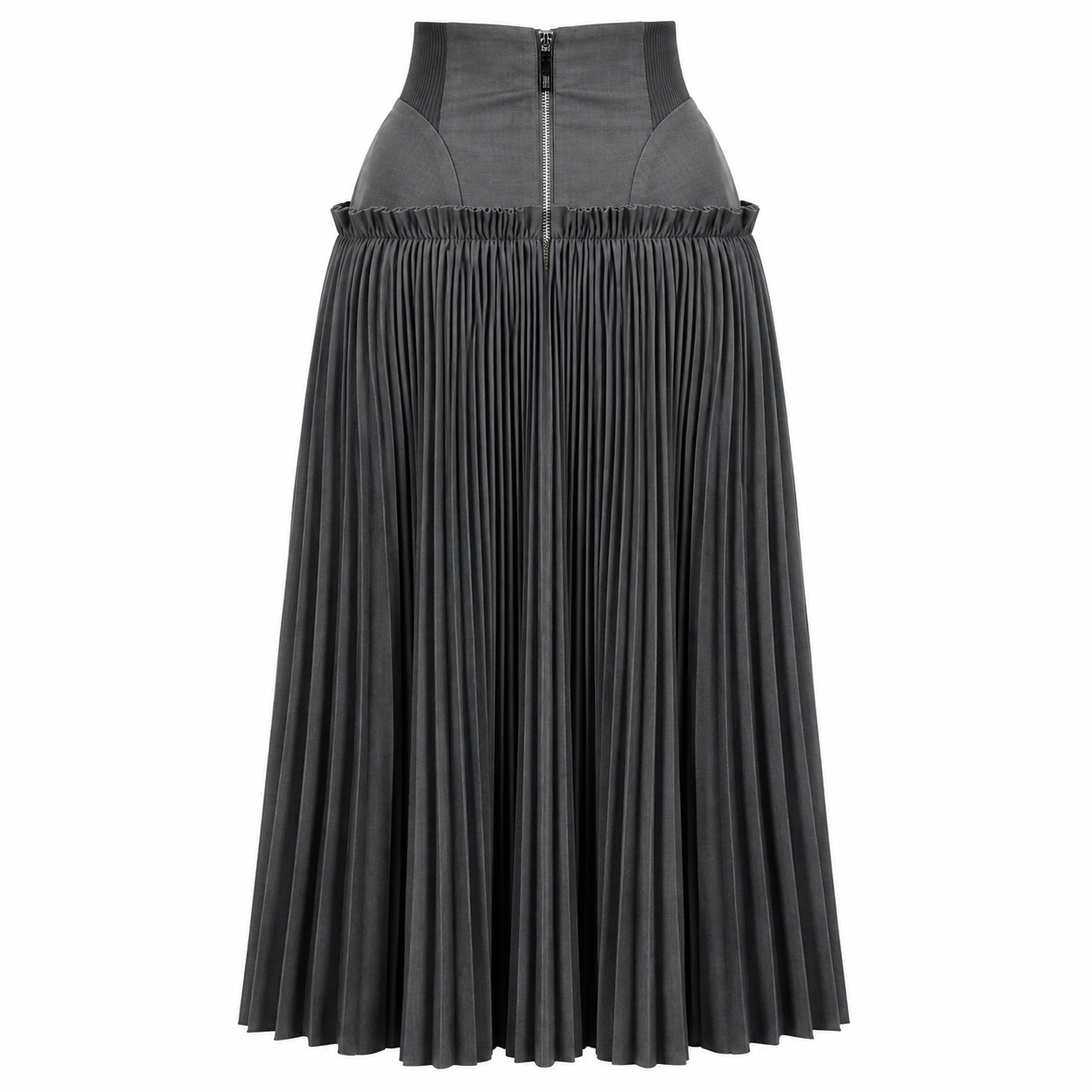 Sculpted Pleat Maxi Skirt