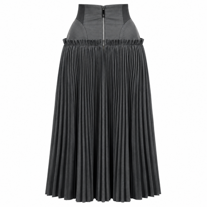 Sculpted Pleat Maxi Skirt