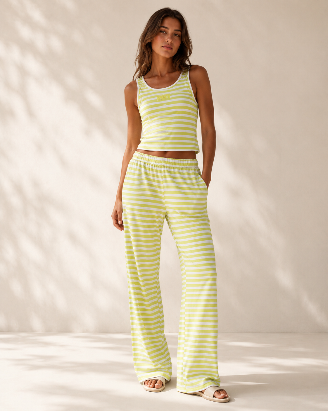 Lime Coast Striped Lounge Set
