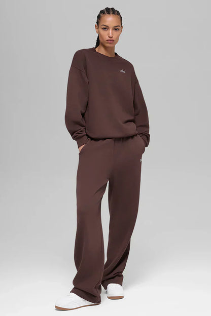Crew Neck Pullover & Sweats Set