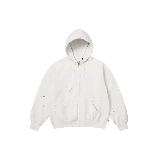 Logo Zip Up Hooded Sweatshirt